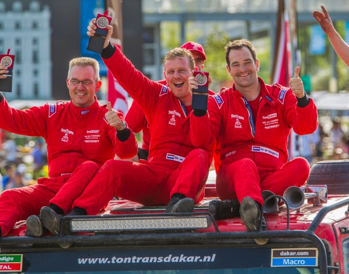 LINE-UP Dakar Team de Rooy: Gerard de Rooy, Ales Loprais en Ton van Genugten